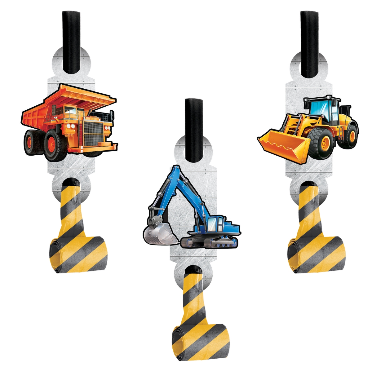 Picture of Creative Converting 340052 Big Dig Construction Party Blowers&#44; 8 Count