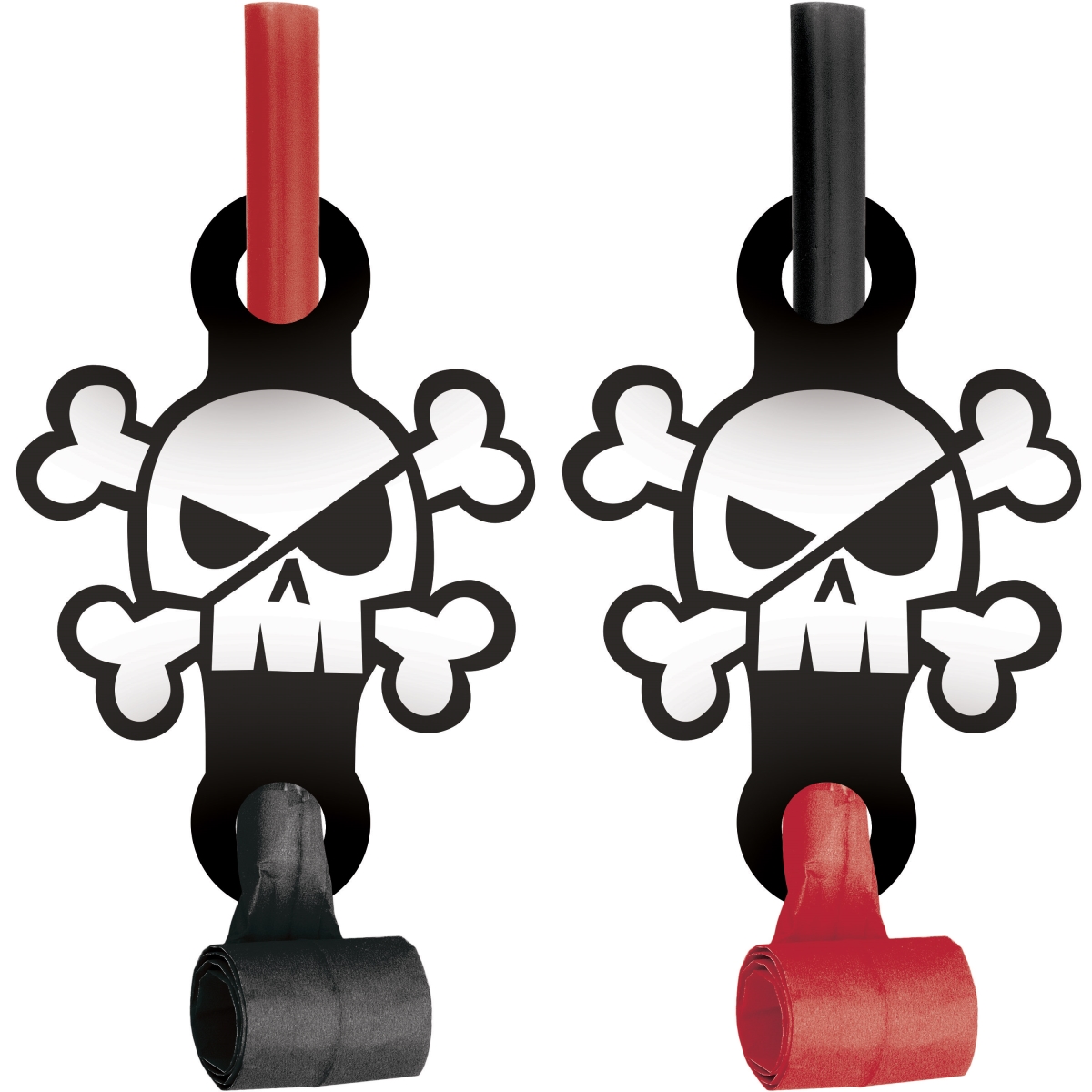 Picture of Creative Converting 340053 Treasure Island Pirate Party Blowers, 8 Count
