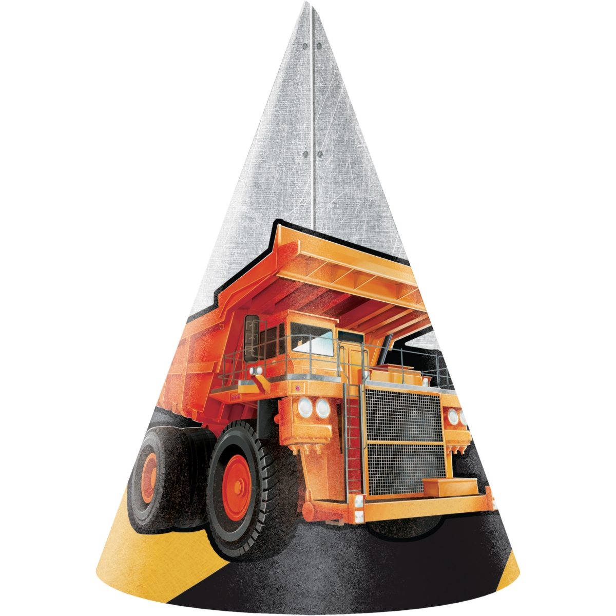 340109 Big Dig Construction Party Hats, 8 Count