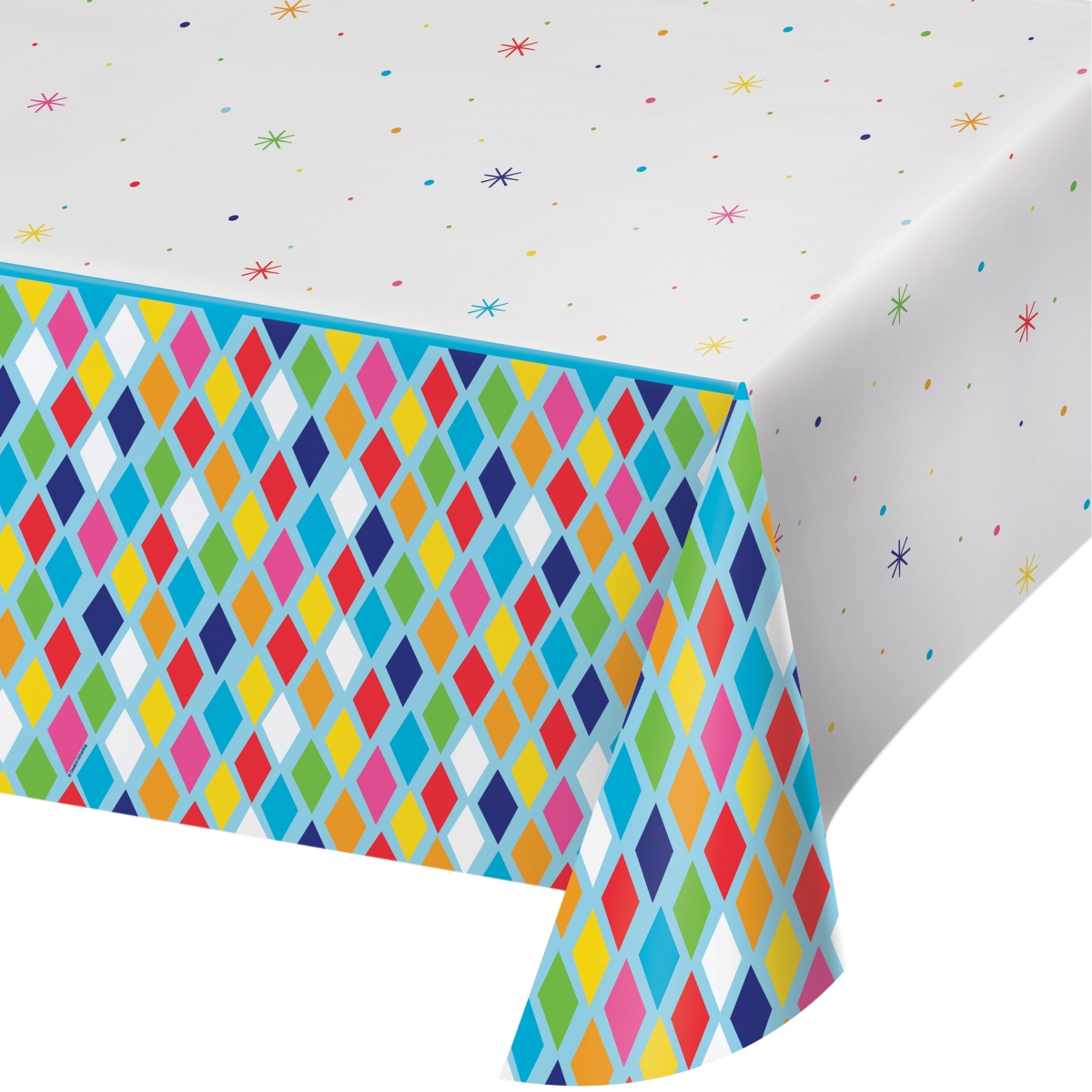 Picture of Creative Converting 340215 Bright Birthday Plastic Tablecloth