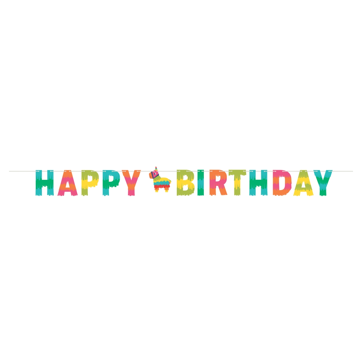 Picture of Creative Converting 340234 Fiesta Fun Happy Birthday Banner