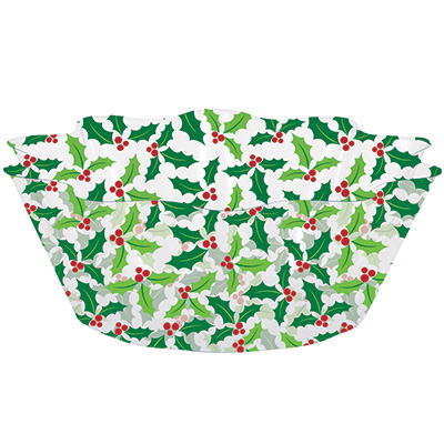 Picture of Creative Converting 325473 8 in. Holly Fluted Plastic Bowl