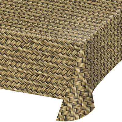 Picture of Creative Converting 329665 54 x 108 in. Basket Weave Plastic Tablecover&#44; All Over Print