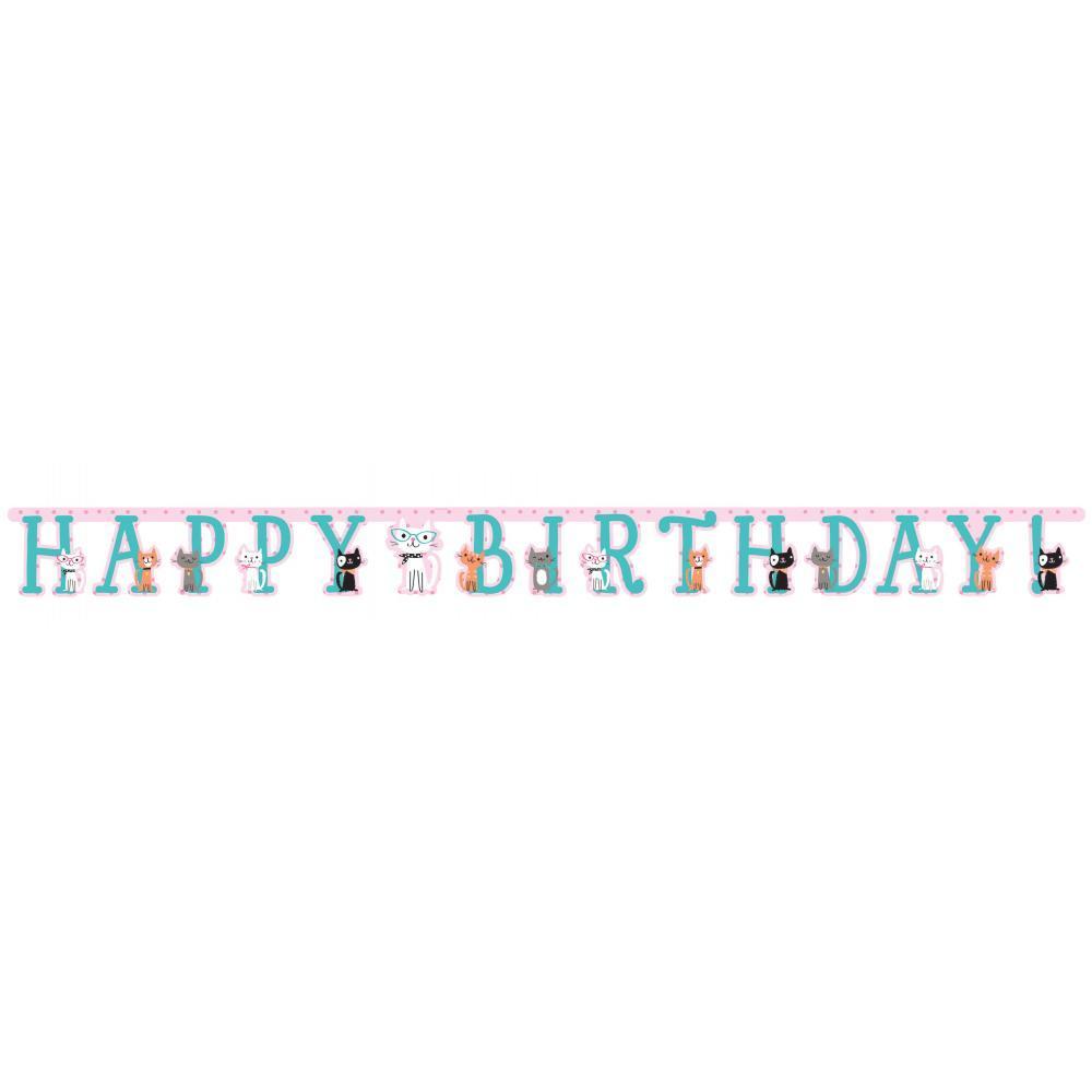 Picture of Creative Converting 330135 120 x 7 in. Purr-Fect Party Large Banner