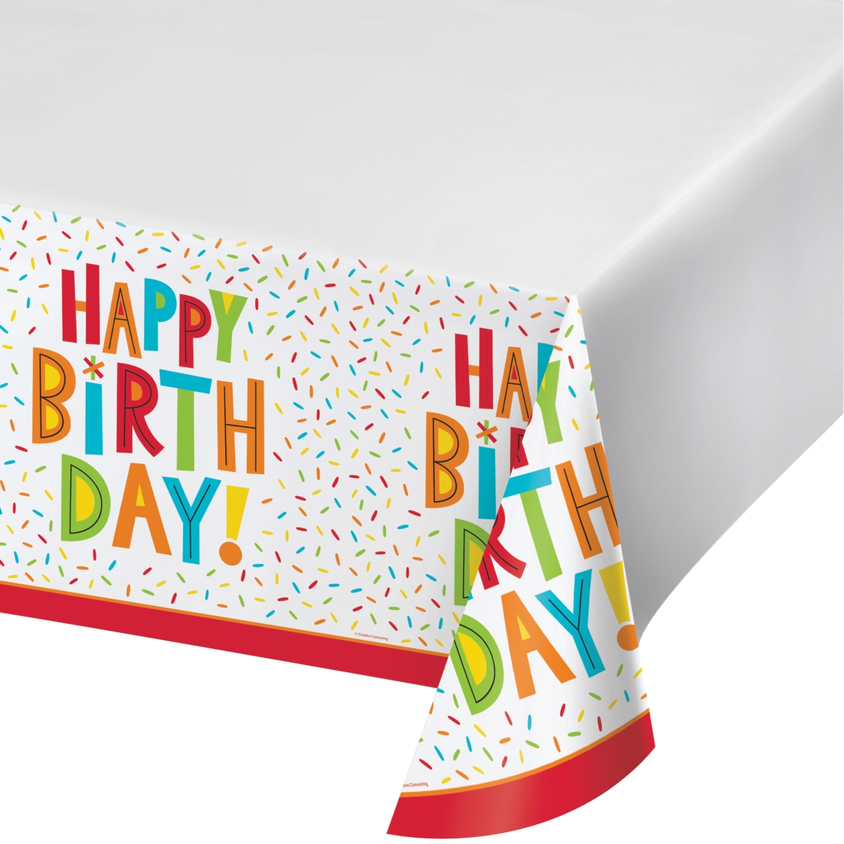 Picture of Creative Converting 344460 48 x 88 in. Birthday Fun Table Cloth - 12 Count