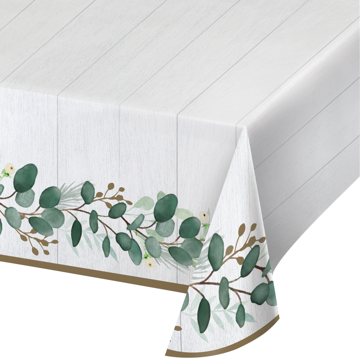 Picture of Creative Converting 346151 54 x 102 in. Eucalyptus Paper Tablecloths - 6 Count