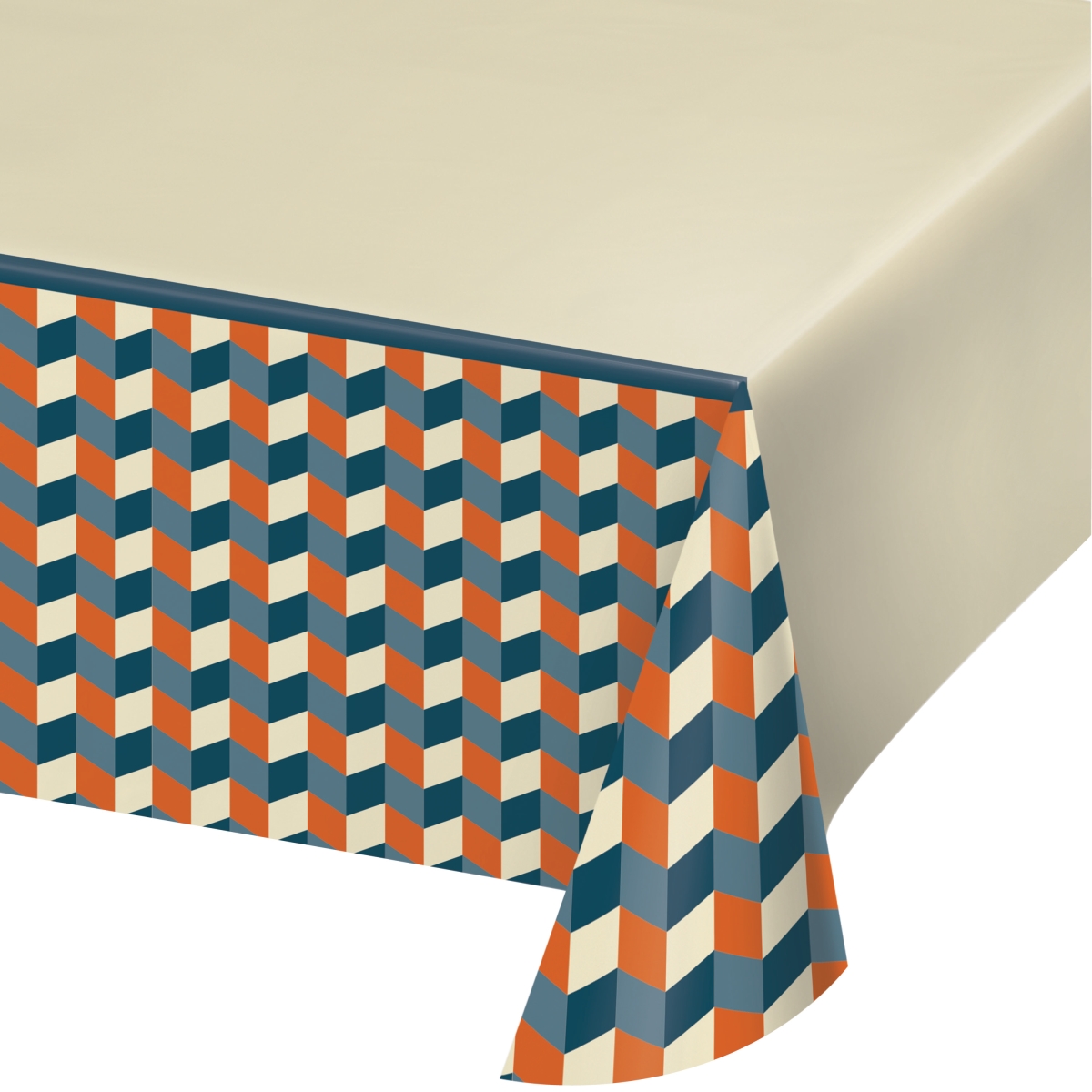 Picture of Creative Converting 346265 54 x 102 in. Hipster Birthday Paper Tablecloths - 6 Count