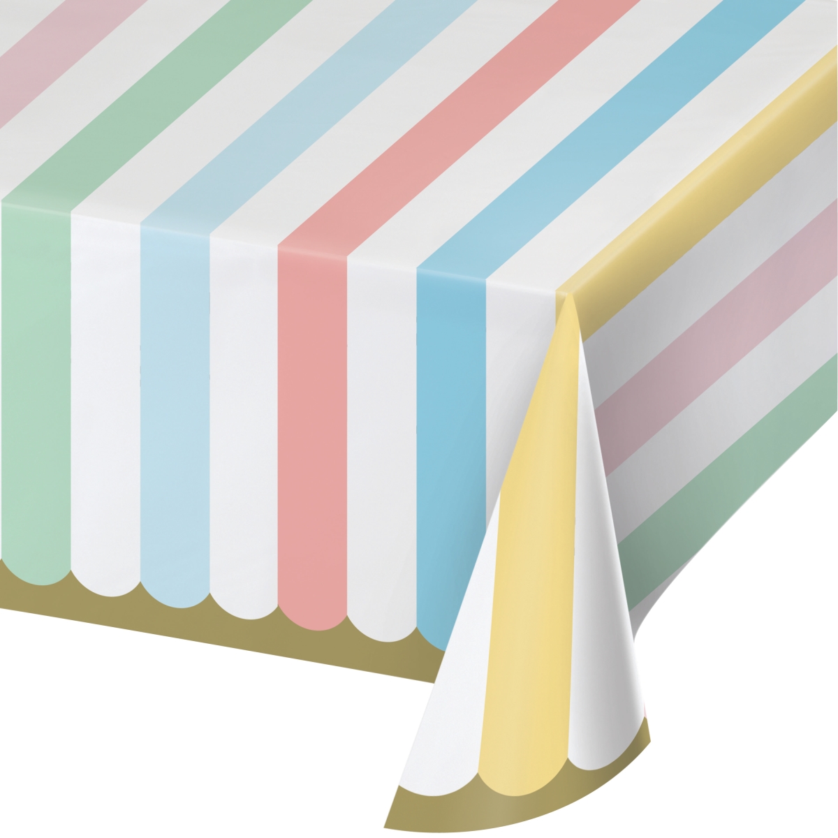Picture of Creative Converting 346322 54 x 102 in. Pastel Celebrations Paper Tablecloths - 6 Count