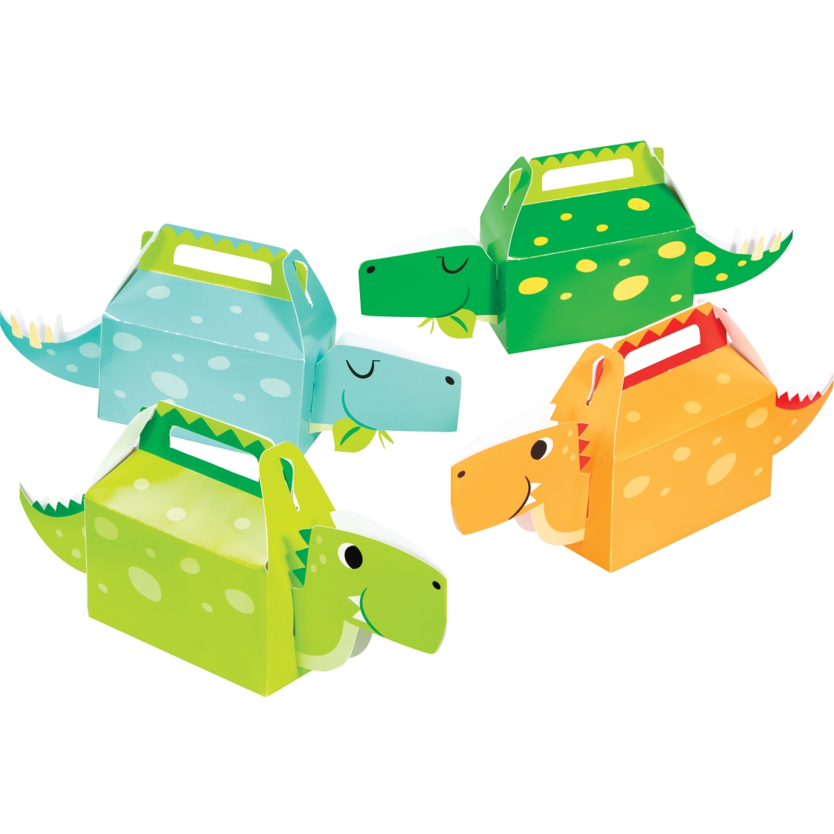 Picture of Creative Converting 346445 5.25 x 12.5 in. Boy Dinosaur Treat Boxes - 24 Count