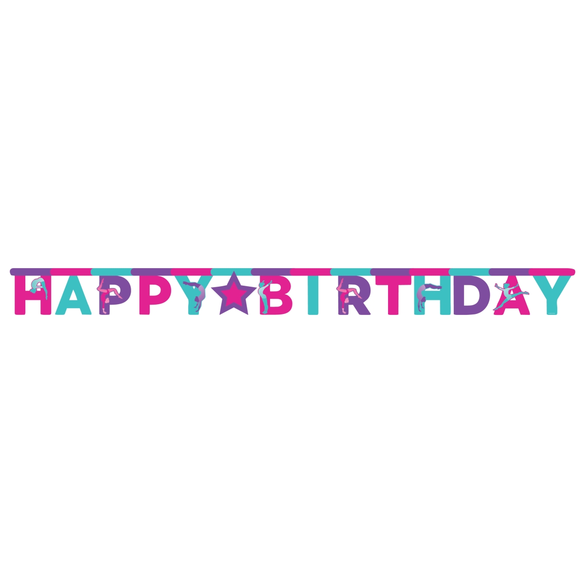 Picture of Creative Converting 347442 120 x 7 in. Gymnastics Party Banners - 12 Count