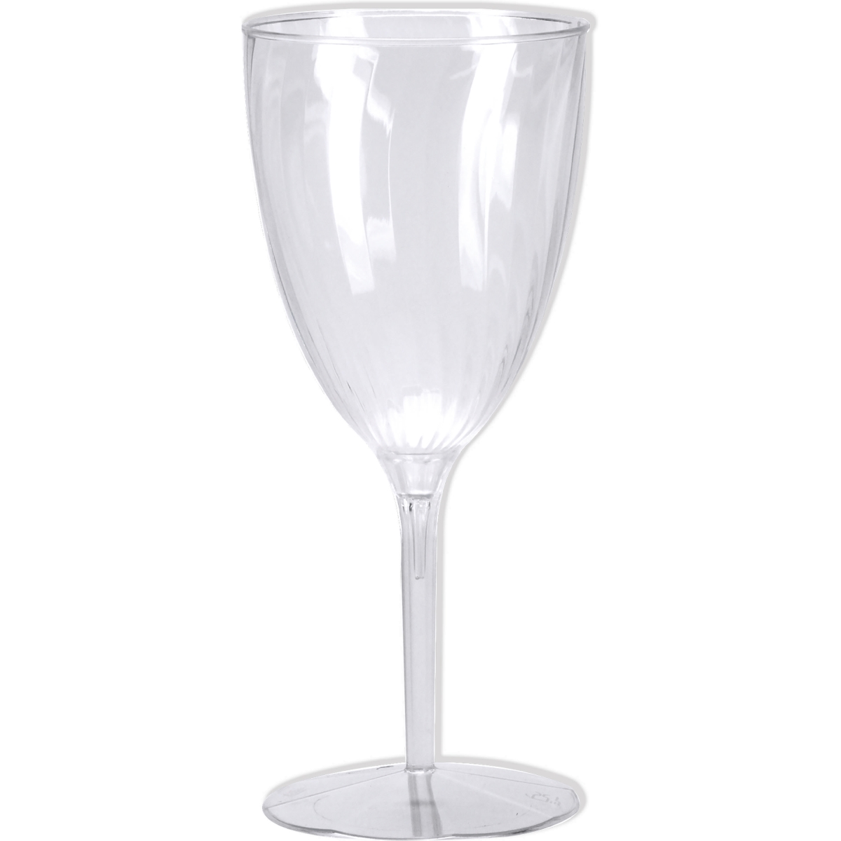 Picture of Creative Converting 347889 8 oz Clear Plastic Wine Glasses - 96 Count
