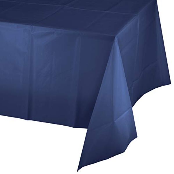 54 x 108 in. Paper & Polyethylene Rectangular Tablecover, Navy Blue