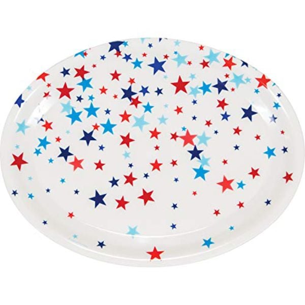 Picture of Access 343104 14 x 10 in. Patriotic Fourth of July Plastic Tray&#44; Multi Color