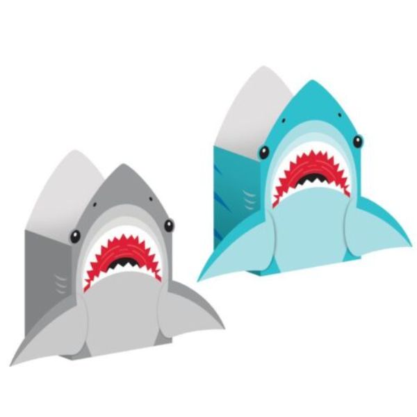 Picture of Access 350506 8 x 4.5 in. Shark Party Paper Treat Bag with Attachments