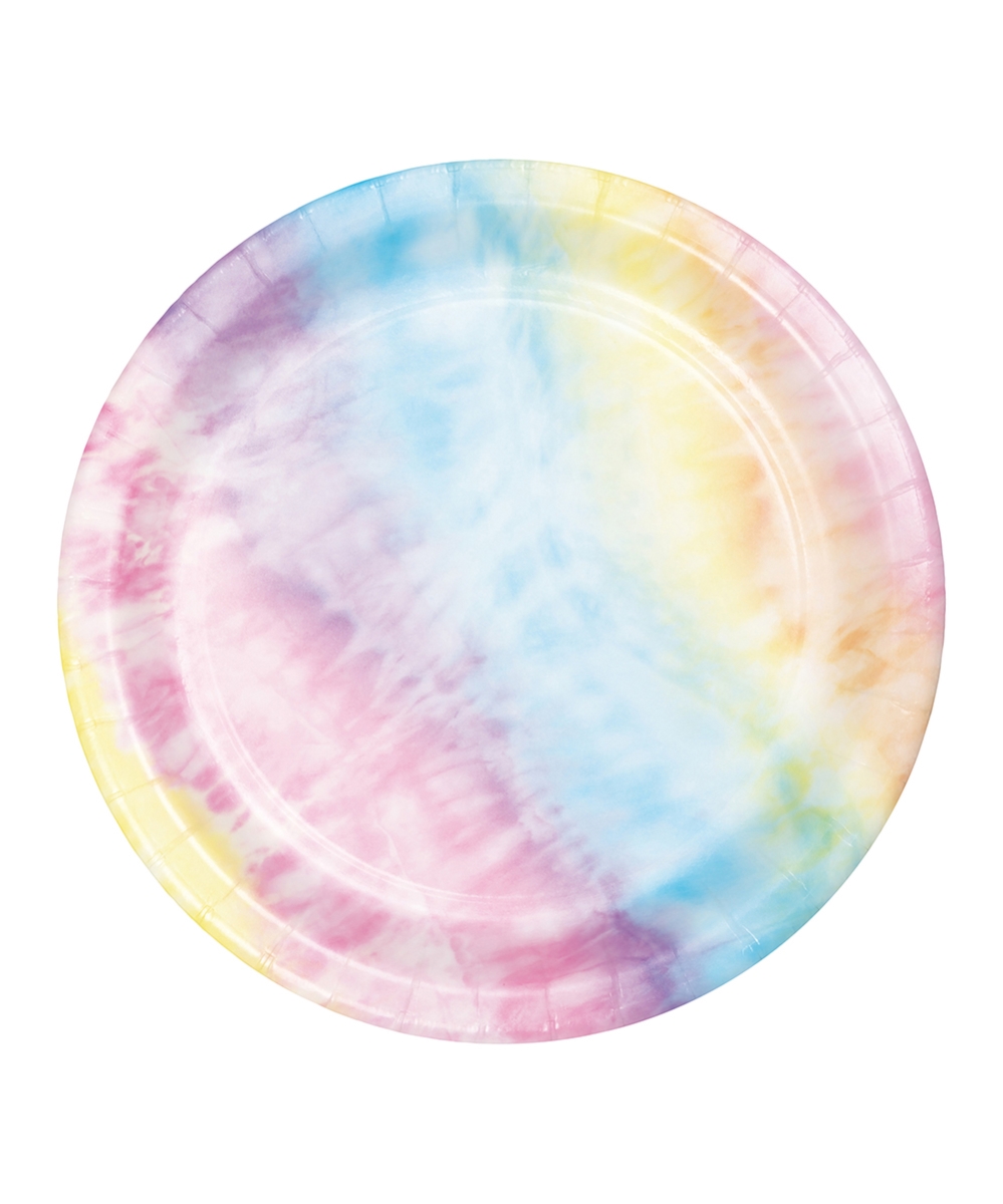 7 in. Tie Dye Party Luncheon Plate, Multi Color