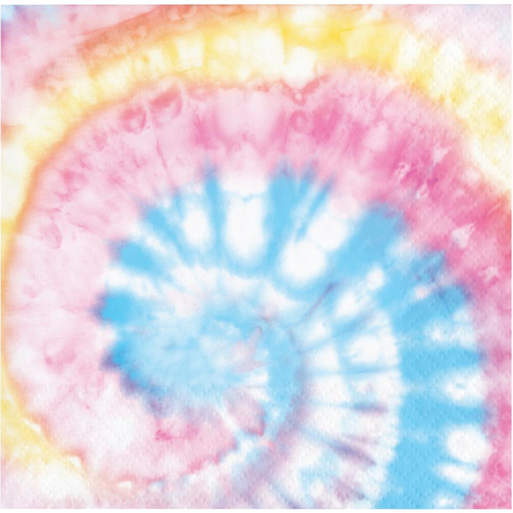 5 in. Tie Dye Party Beverage Napkin, Multi Color