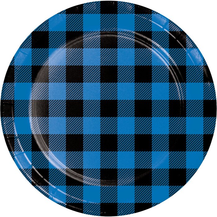 Picture of Creative Converting 350930 9 in. Heavy Weight Paper Disposable Dinner Plate&#44; Blue