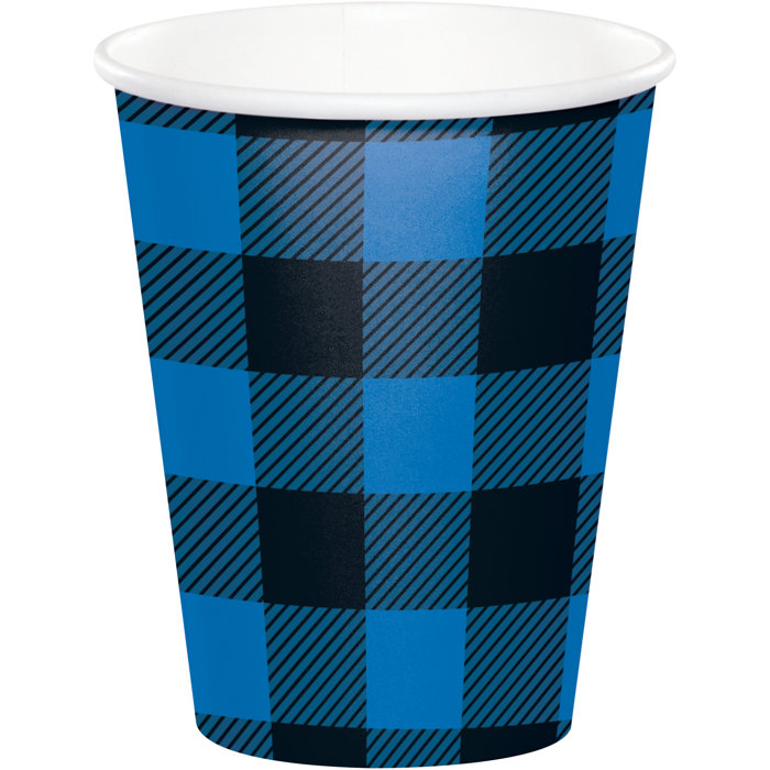 Picture of Creative Converting 350934 9 oz Hot & Cold Paper Disposable Cups&#44; Blue
