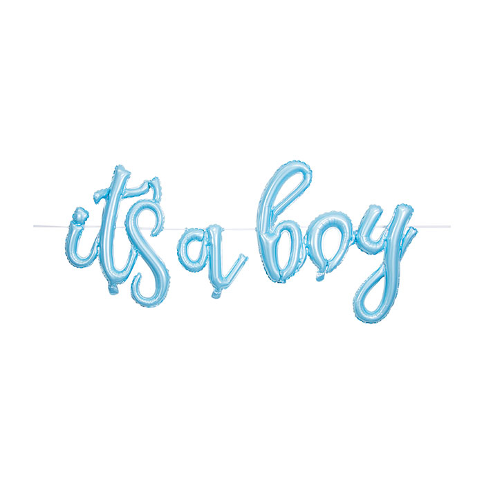 Picture of Creative Converting 351515 28 x 96 in. Its a Boy Balloon Banner, Blue