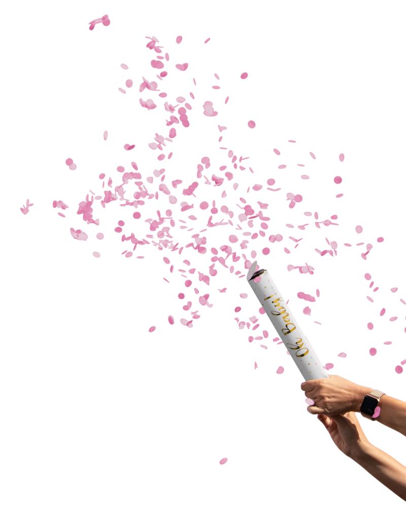 Picture of Access 351521 11 x 1.5 in. Gender Reveal Confetti Cannons&#44; Pink