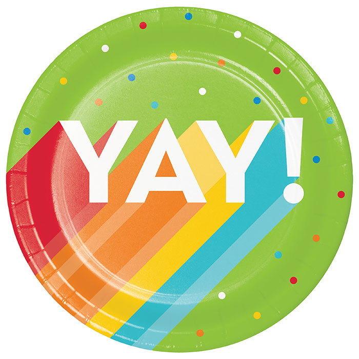 7 in. Happy Birthday Bash Luncheon Plate, Multi Color