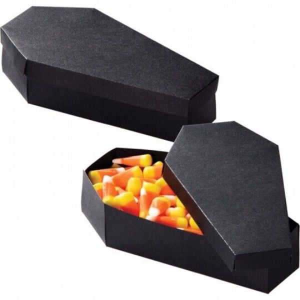 Picture of Access 352997 6 x 3 x 1.5 in. Coffin with Lid Halloween Treat Boxes&#44; Black