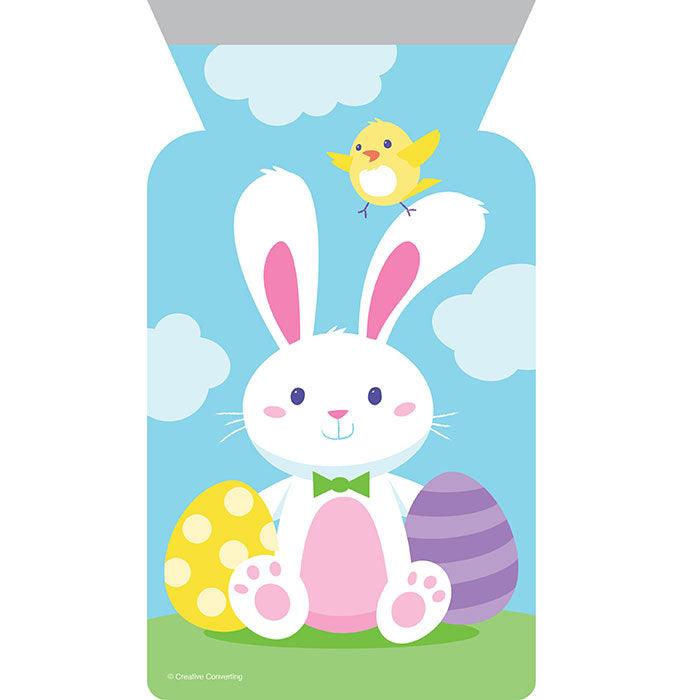Picture of Creative Converting 356168 5 x 9 in. Bunny & Eggs Zipper Easter Cello Bag