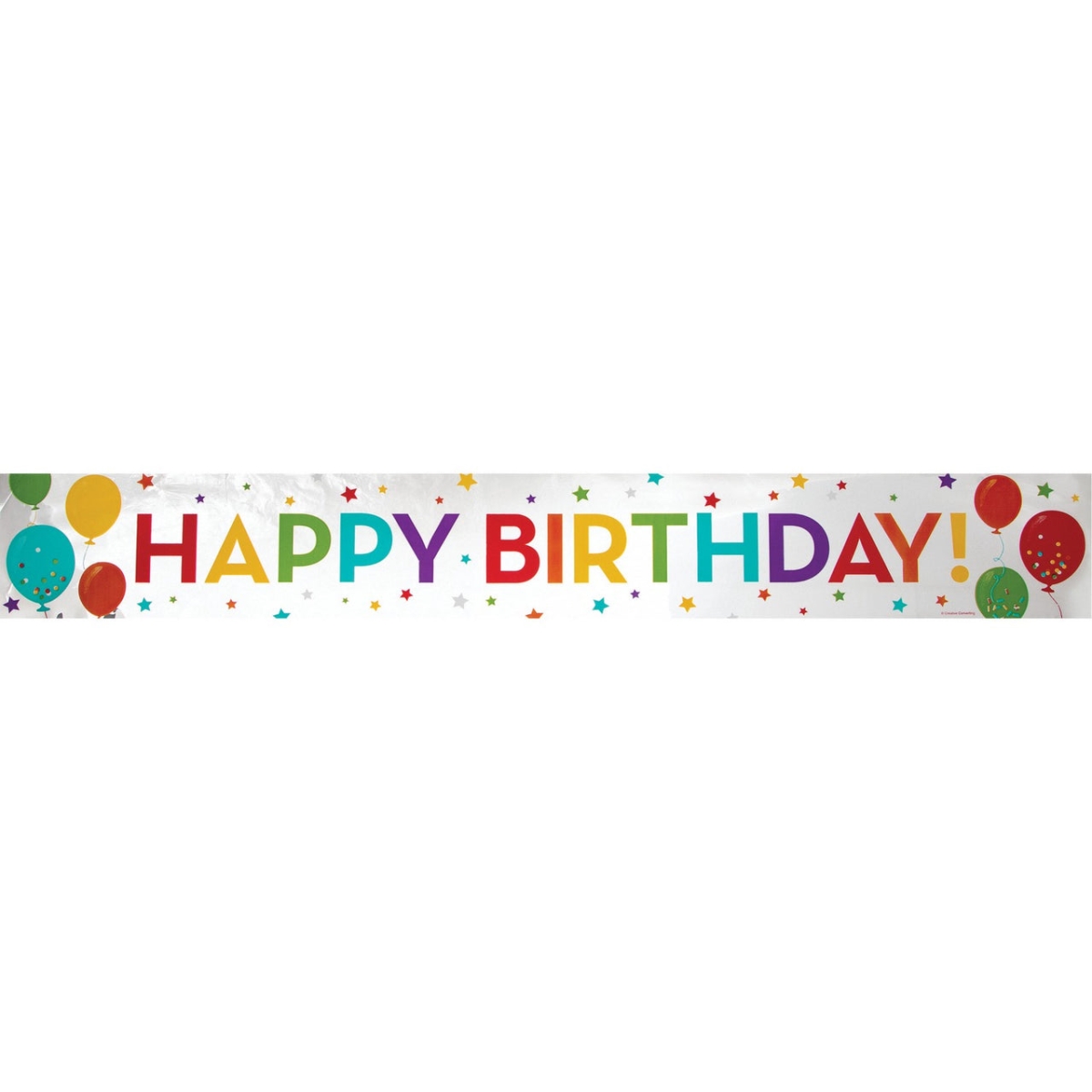 Picture of Creative Converting 359158 5 x 72 in. Happy Birthday Foil Banner
