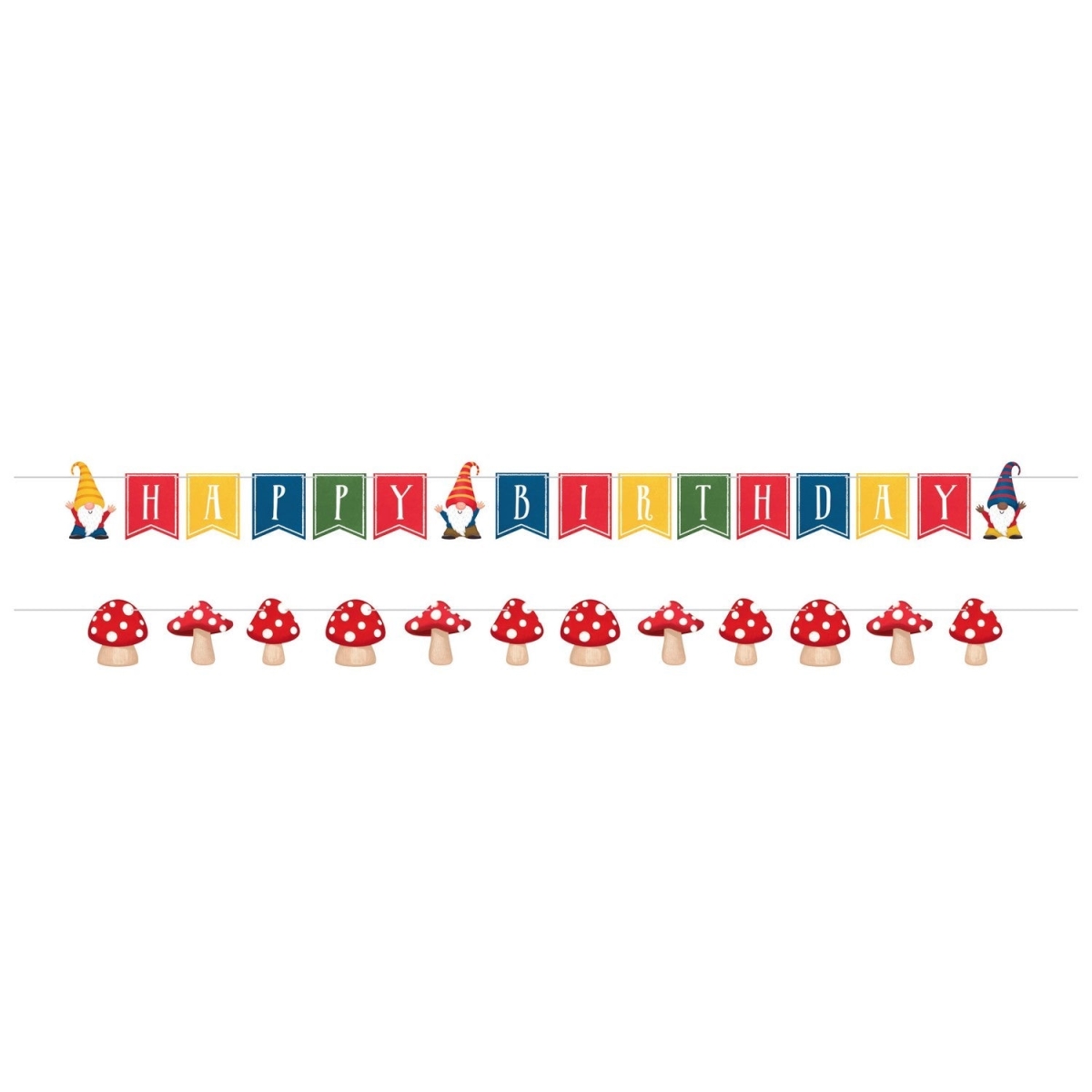 Picture of Creative Converting 359300 Party Gnomes Shaped Banner with String