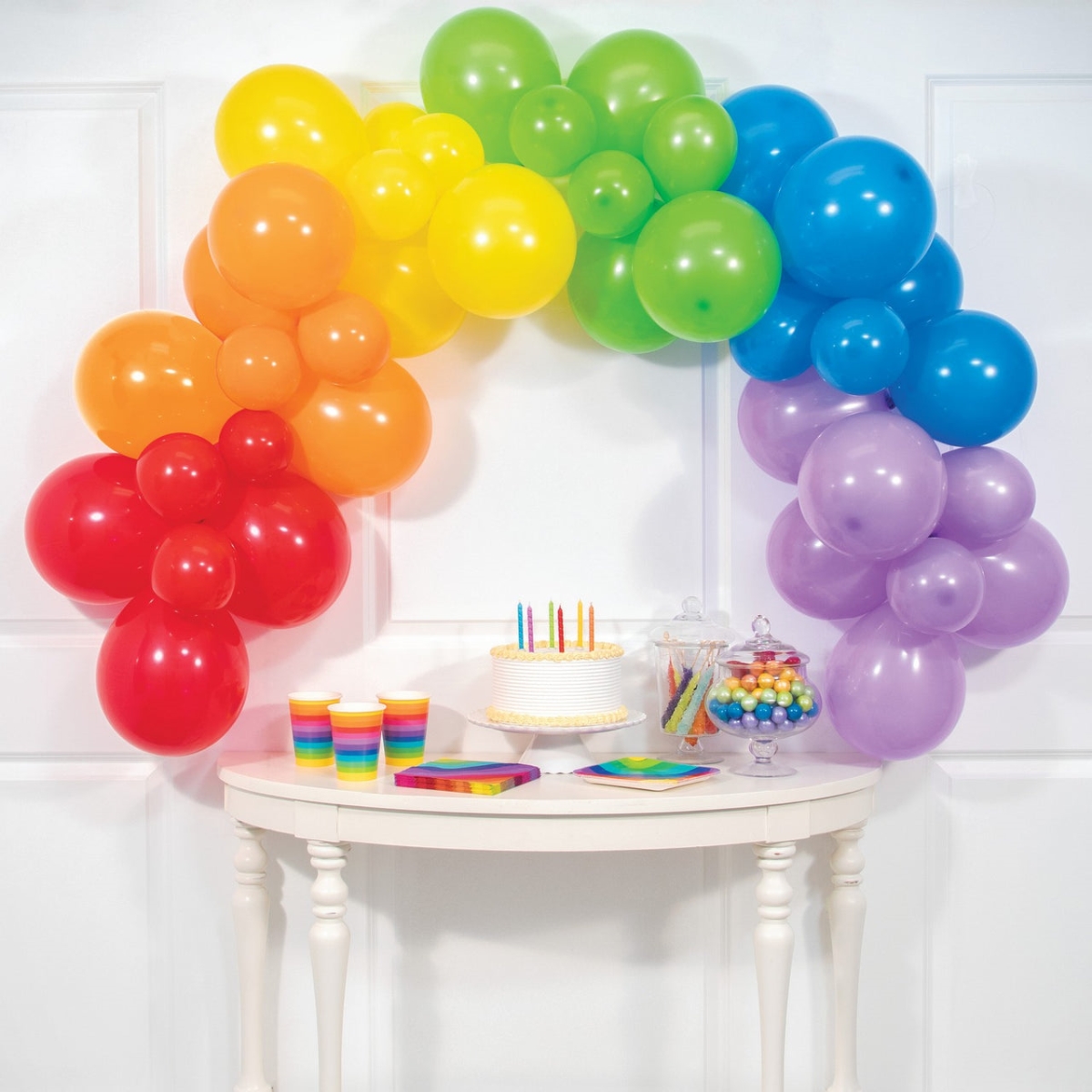 Picture of Creative Converting 360488 6 ft. Rainbow Balloon Party Garland Kit
