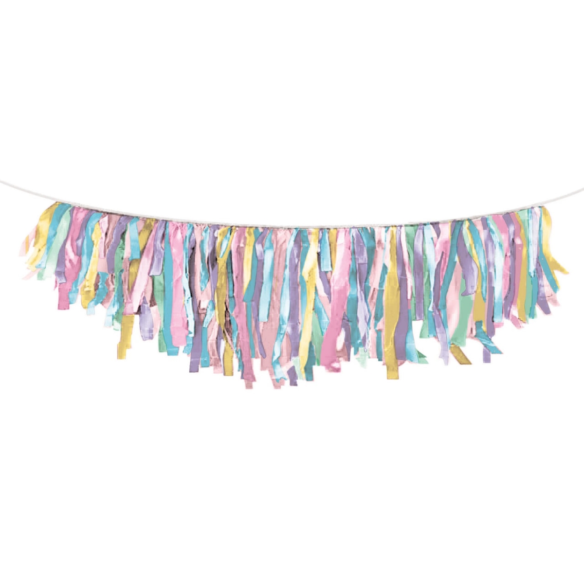 Picture of Creative Converting 360370 Pastel Tissue Fringe Party Garland