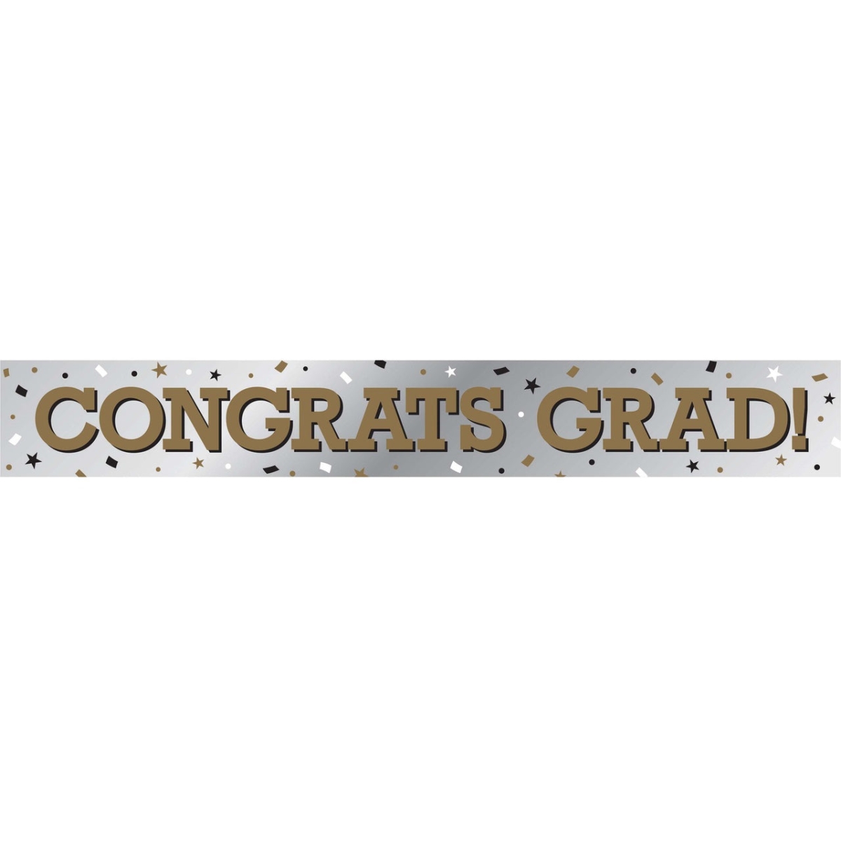 Picture of Creative Converting 362937 6 ft. Congrats Grad Banner Foil