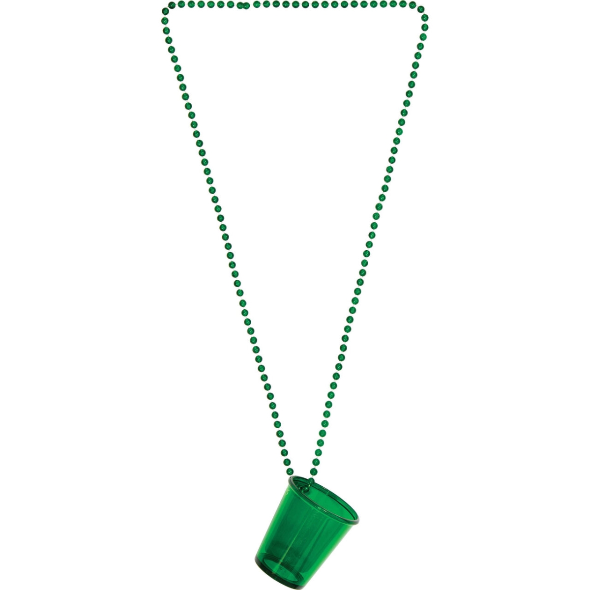 Picture of Creative Converting 363565 St. Pats Necklace Favor with Shot Glass