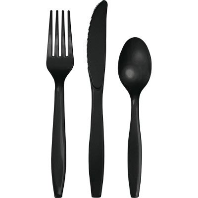Picture of Hoffmaster Group 317357 Black Velvet Assorted Cutlery&#44; Pack of 12 - 18 Per Pack