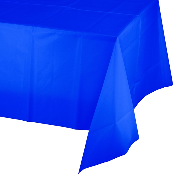 Group  54 x 108 in. Cobalt Plastic Tablecover, Pack of 12