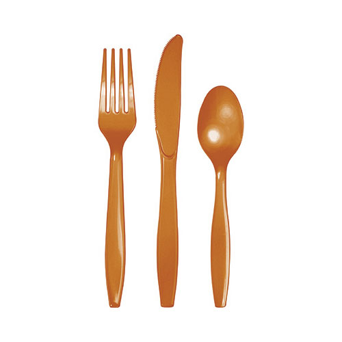 Picture of Hoffmaster Group 323399 Pumpkin Spice Prem Assorted Cutlery&#44; Pack of 12 - 24 Per Pack