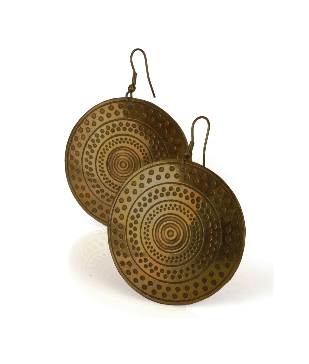 Bronze Sundial Earrings