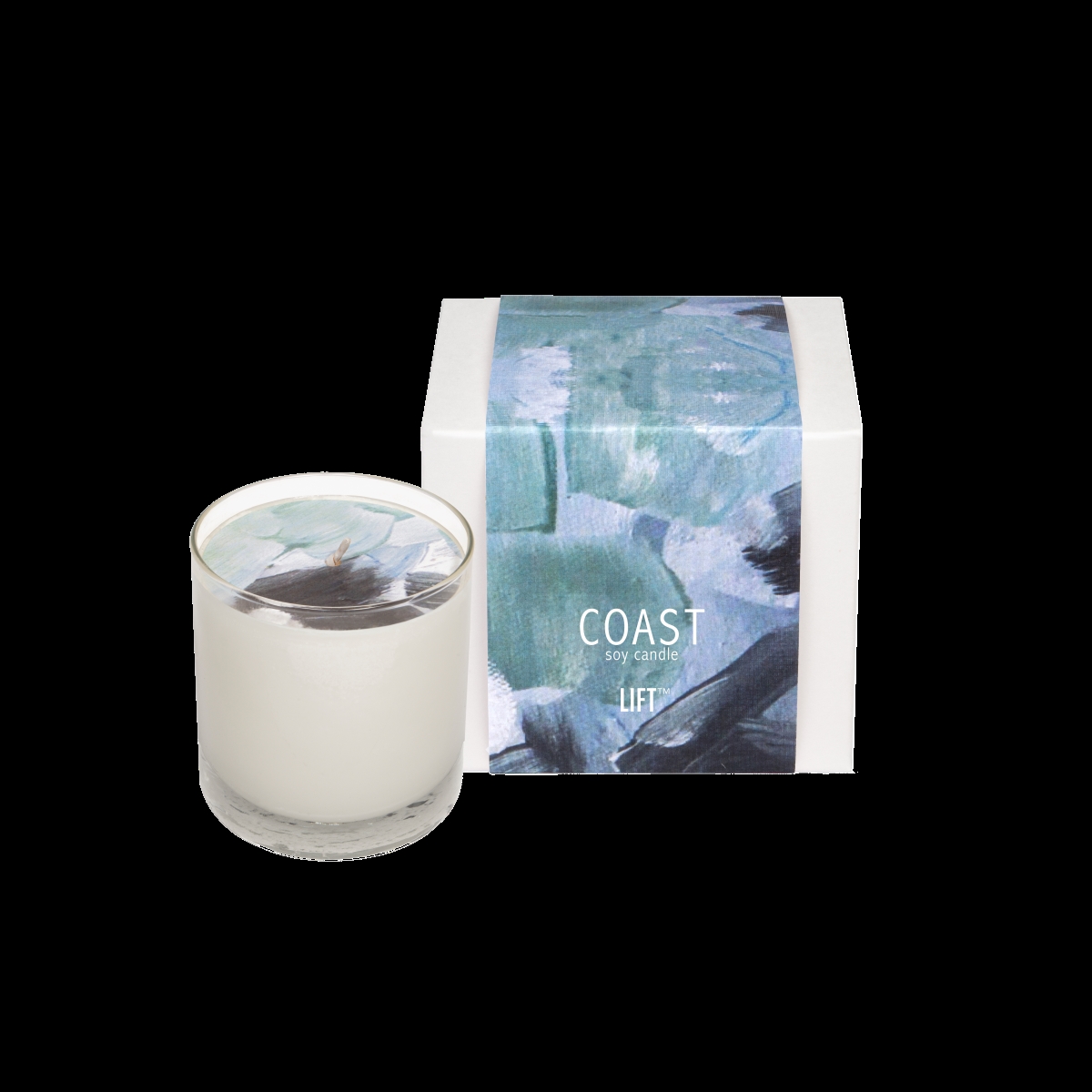 KIT-111-SPARK-GL8-CST-BOX 8 oz Coast Glass Candle
