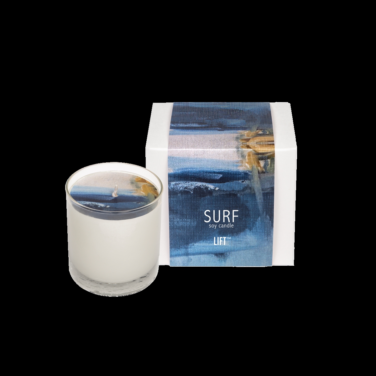 KIT-111-SPARK-GL8-SURF-BOX 8 oz Surf Glass Candle