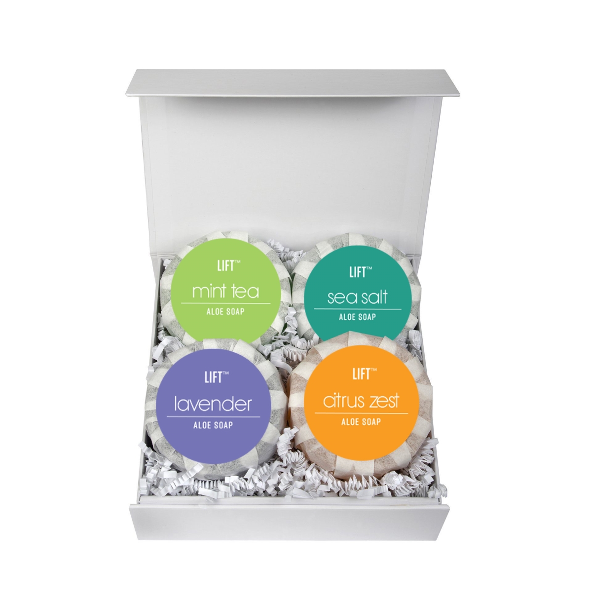 KIT-111-LATHERBOX4 Assorted Scents Lather Box Gift Set