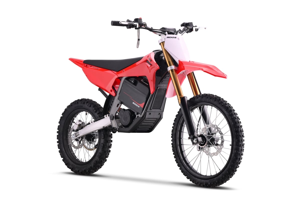 HP131E 8KW L-RED 72V 35Ah 19-16 Front & Rear Wheel 8000W Lithium Battery Electric Dirt Bike for Adults, Red