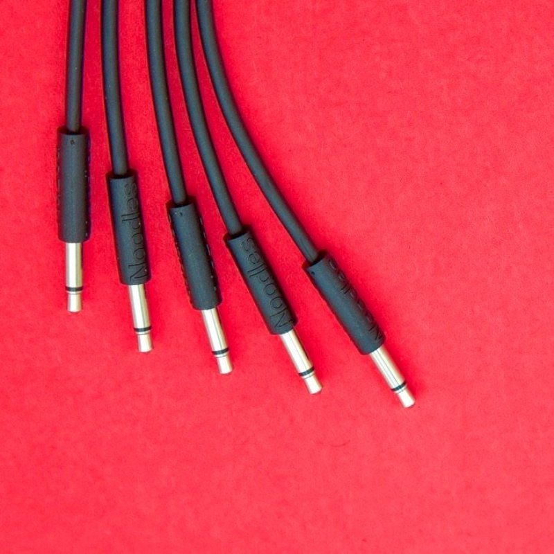 465305 100 cm Nazca Noodles Cable, Black - 5 Piece
