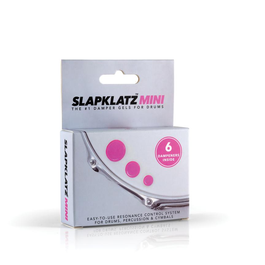 Mini Drum Damper Gel Pads with Case, Pink - 6 Gel Pads