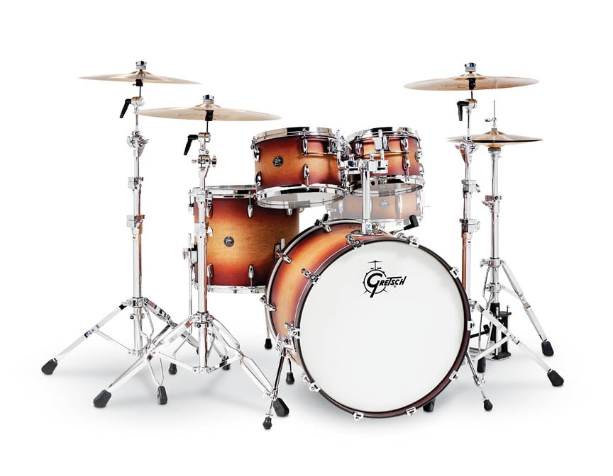 775887 4 Piece Renown Drum Set, Satin Tobacco Burst -  Gretsch Import