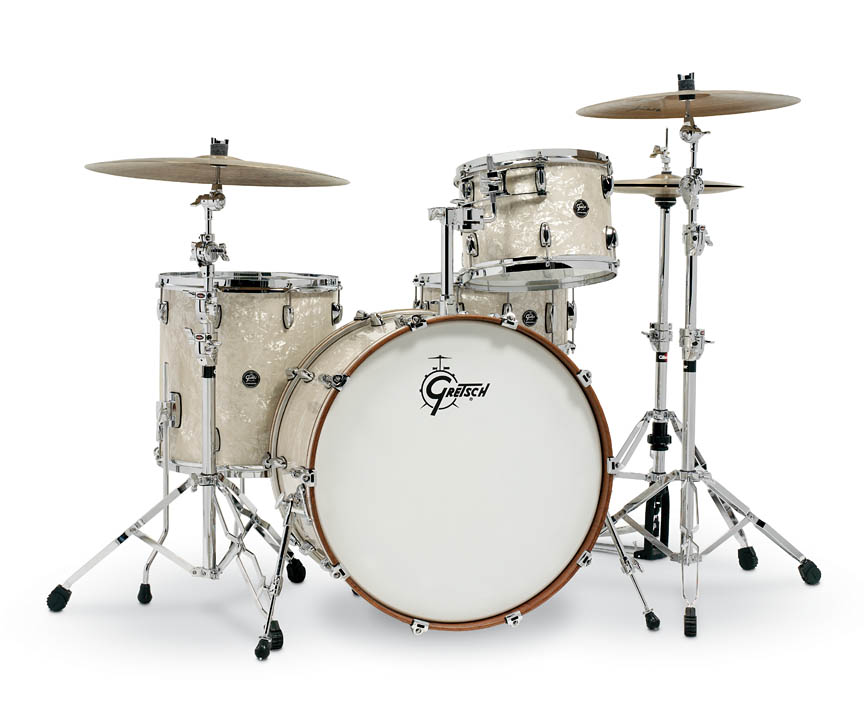 775924 4 Piece Renown Drum Set, Vintage Pearl -  Gretsch Import