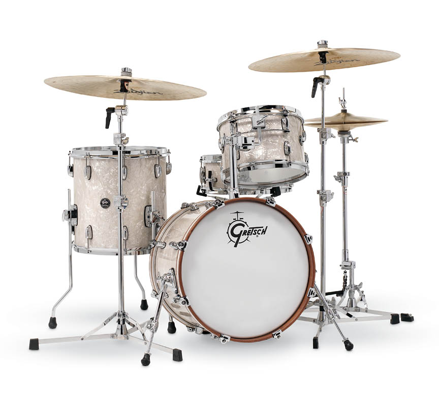 775910 4 Piece Renown Drum Set, Vintage Pearl -  Gretsch Import