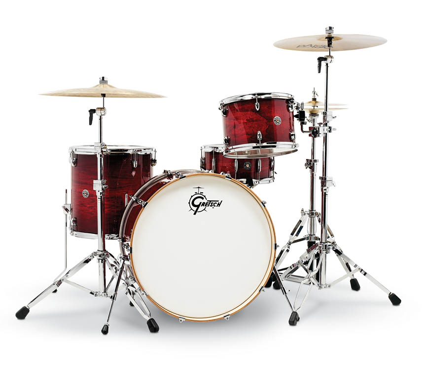 775203 4 Piece Catalina Club Drum Shell Pack, Gloss Crimson Burst -  Gretsch Import