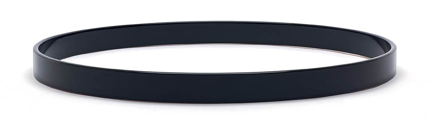 20 in. Maple Bass Drum Hoop, Black