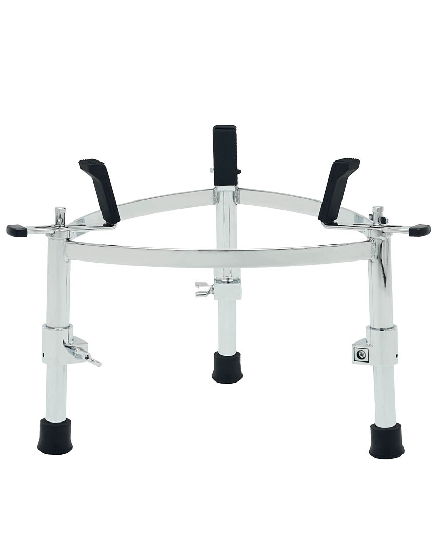 Gibraltar Hardware - Large Conga Stand, with Heavy Duty Adjustable Triangular Frame and Tubular Steel Legs, Universal Fit for Stage, Studio