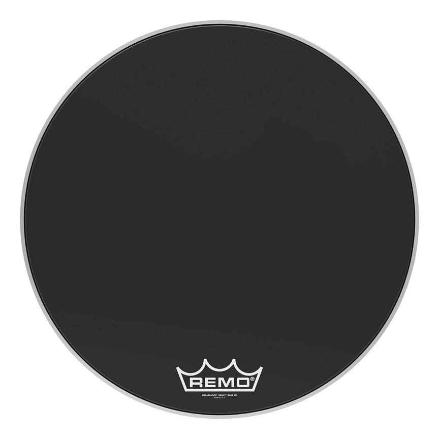 28 in. Dia. Ambassador Ebony MP Bass Drum Head